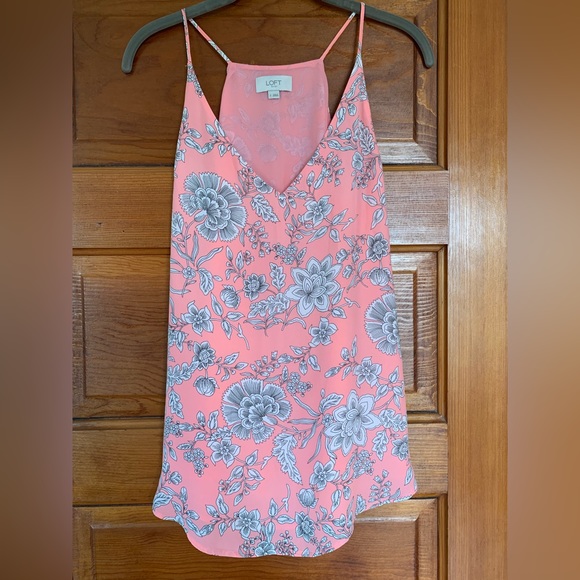 Loft Outlet Floral Cami in Wild Flamingo - Picture 2 of 6